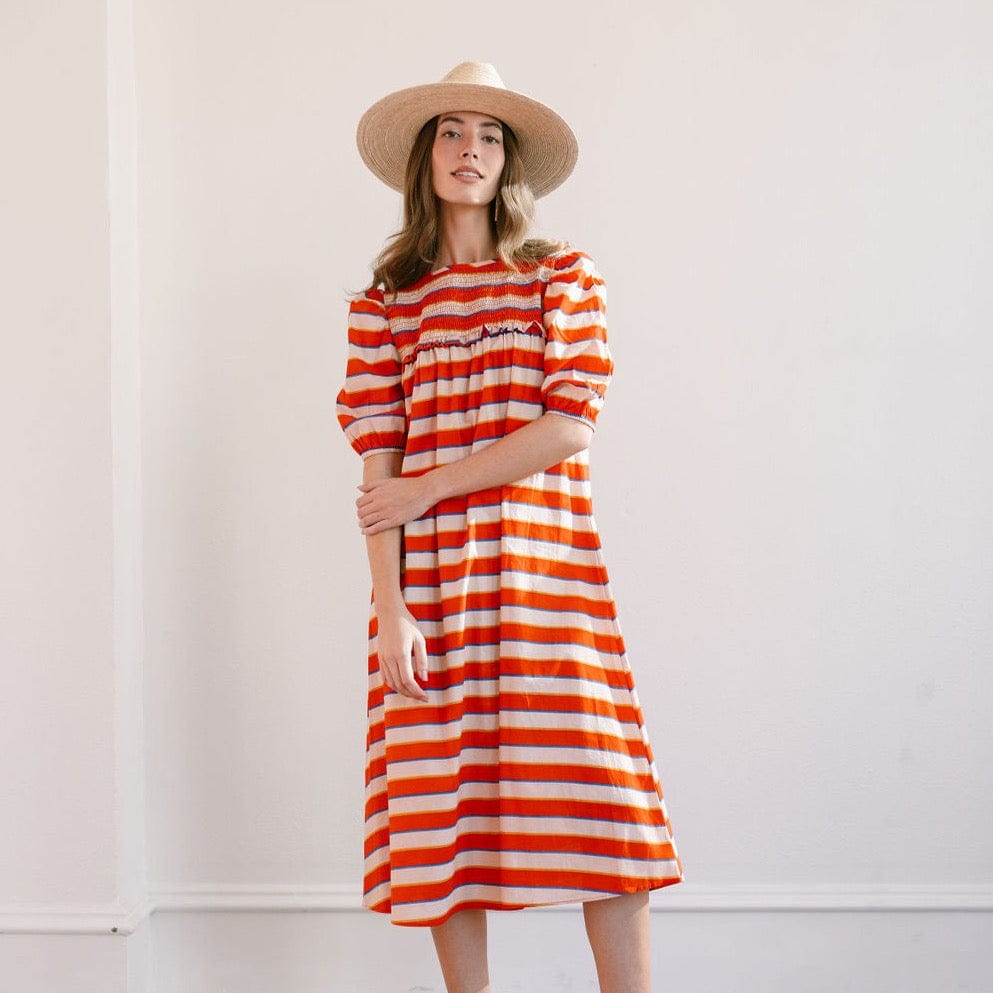 Sunshine Tienda Hidalgo Stripe Nomad Dress L