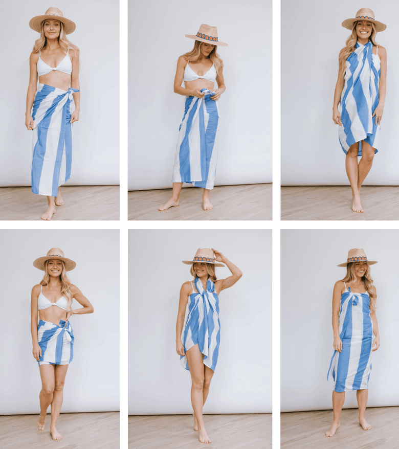 Sunshine Tienda® Atlantic Stripe Sarong