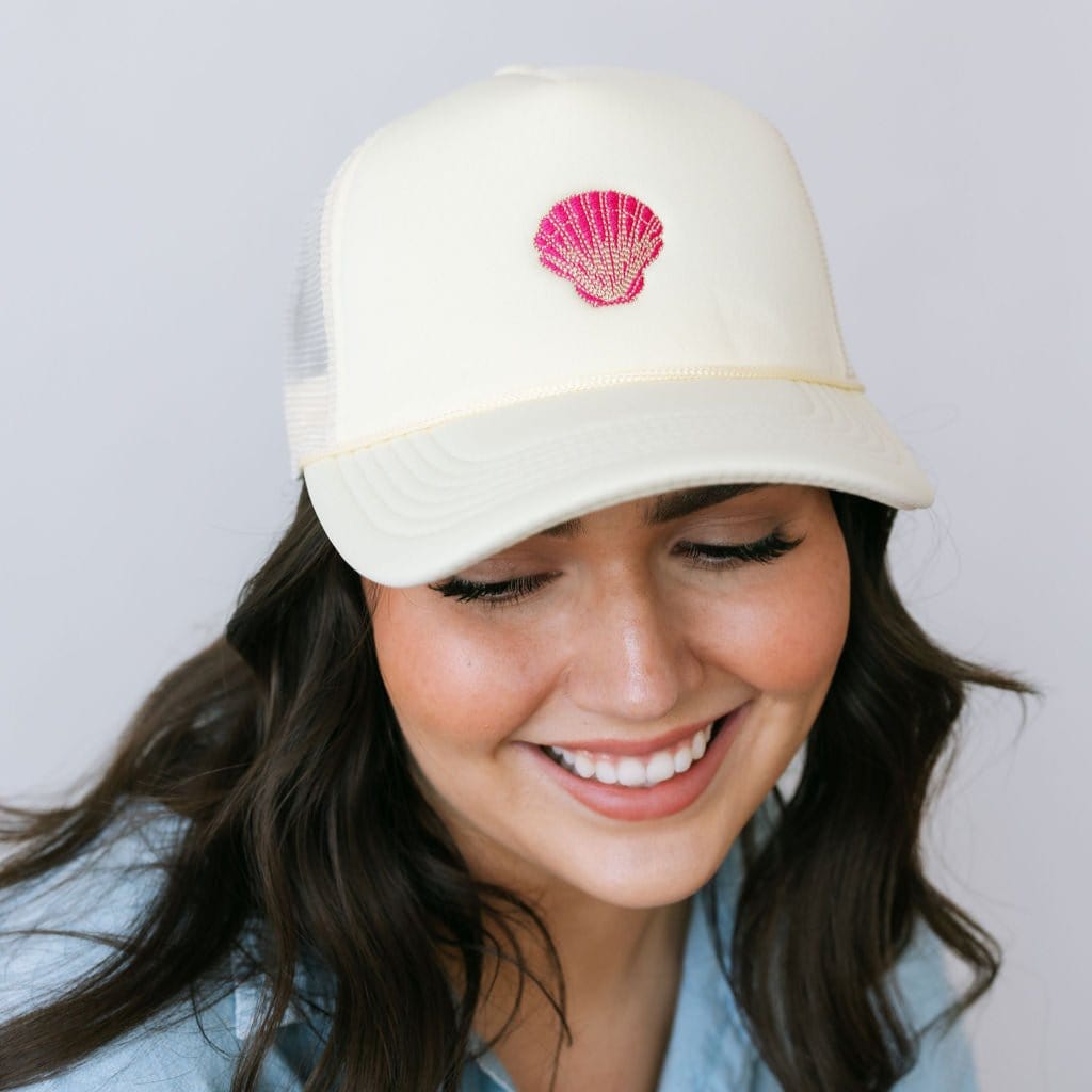 Pink Trucker Hat is good just the thing to wear at your next resort outing when you have that pool hair this will make you feel glam and cute