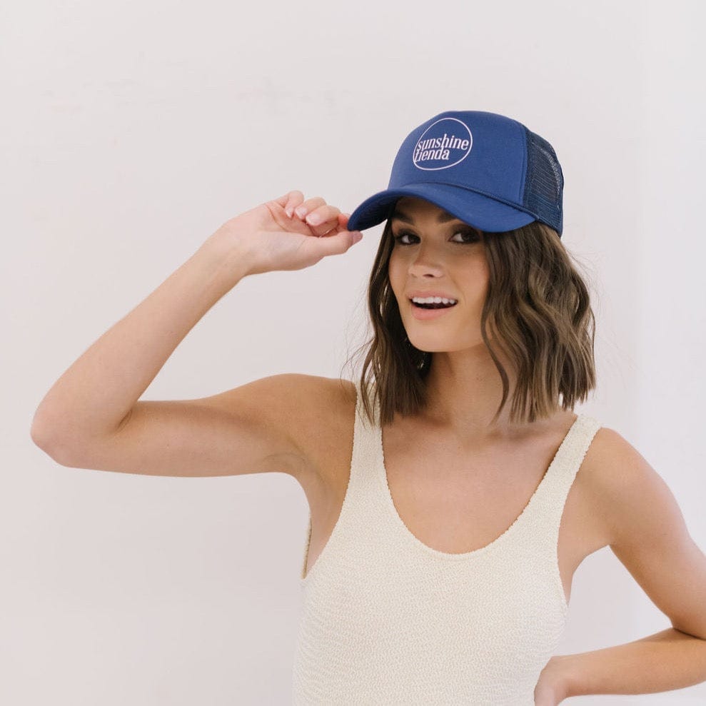 Dark blue hot sale trucker hat